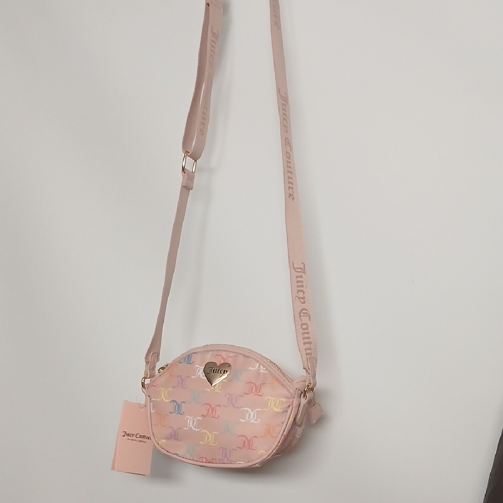 Juicy Couture Pink Multi color Crossbody Bag NWT